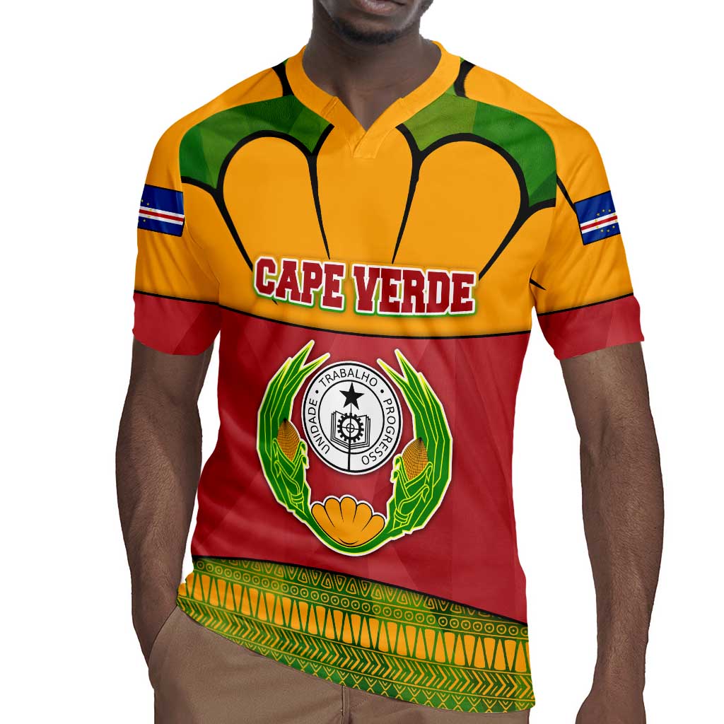 Cape Verde Rugby Jersey One Heart Ten Islands National Emblem Spirit - African Pride