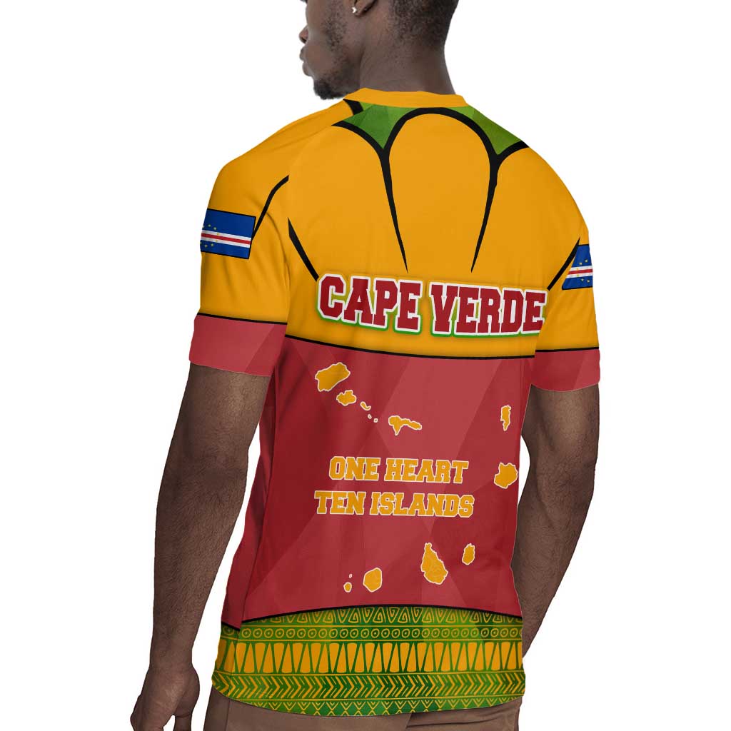 Cape Verde Rugby Jersey One Heart Ten Islands National Emblem Spirit - African Pride