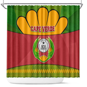 Cape Verde Shower Curtain One Heart Ten Islands National Emblem Spirit - African Pride