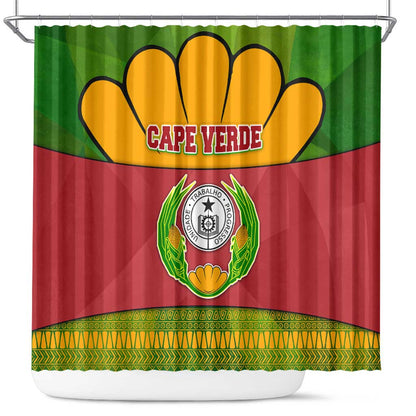 Cape Verde Shower Curtain One Heart Ten Islands National Emblem Spirit - African Pride