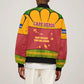 Cape Verde Sleeve Zip Bomber Jacket One Heart Ten Islands National Emblem Spirit - African Pride