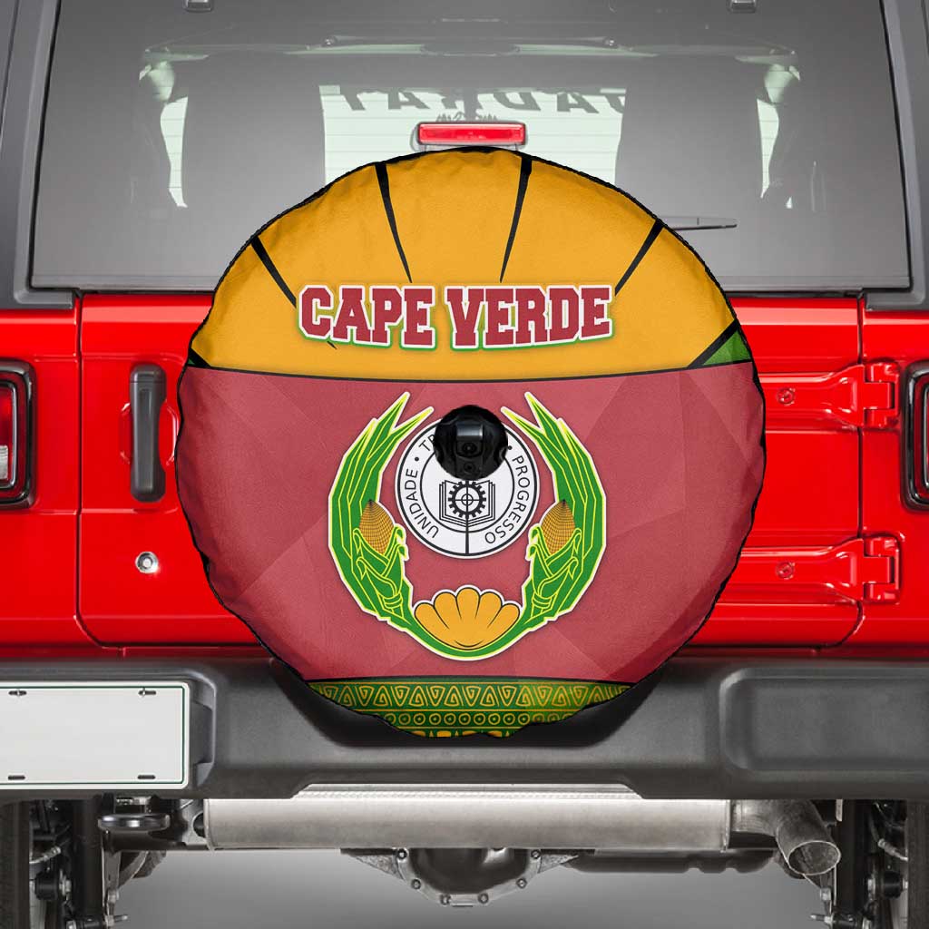 Cape Verde Spare Tire Cover One Heart Ten Islands National Emblem Spirit - African Pride