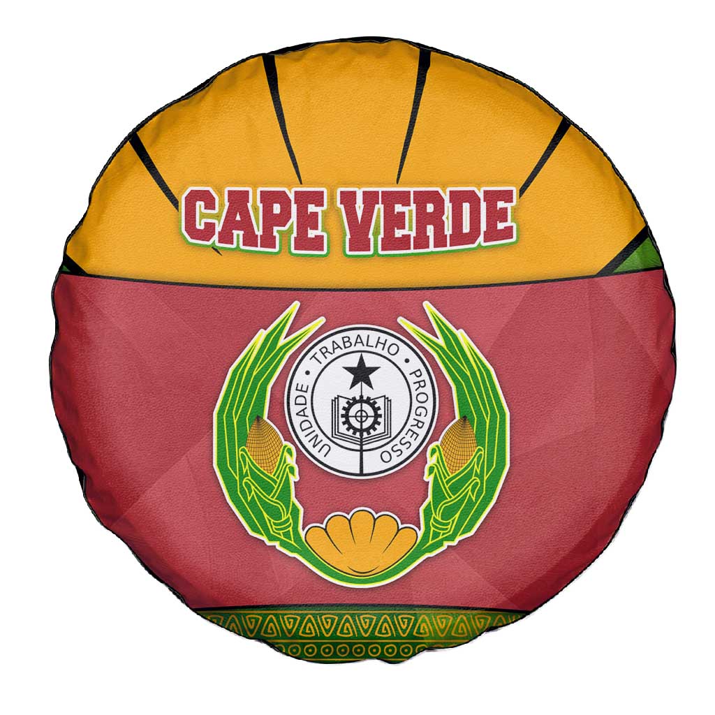 Cape Verde Spare Tire Cover One Heart Ten Islands National Emblem Spirit - African Pride