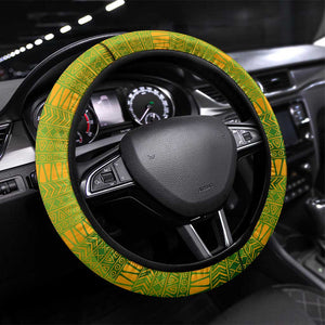 Cape Verde Steering Wheel Cover One Heart Ten Islands National Emblem Spirit - African Pride