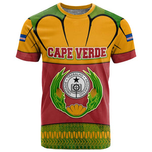 Cape Verde T shirt One Heart Ten Islands National Emblem Spirit - African Pride