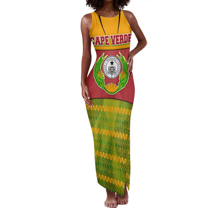 Cape Verde Tank Maxi Dress One Heart Ten Islands National Emblem Spirit - African Pride