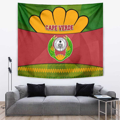 Cape Verde Tapestry One Heart Ten Islands National Emblem Spirit - African Pride