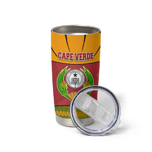 Cape Verde Tumbler Cup One Heart Ten Islands National Emblem Spirit - African Pride