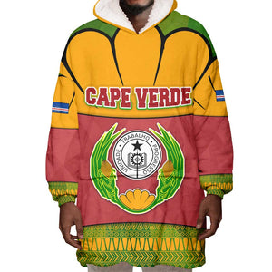 Cape Verde Wearable Blanket Hoodie One Heart Ten Islands National Emblem Spirit - African Pride