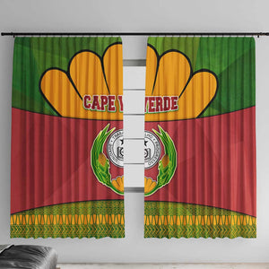 Cape Verde Window Curtain One Heart Ten Islands National Emblem Spirit - African Pride
