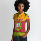 Cape Verde Women Polo Shirt One Heart Ten Islands National Emblem Spirit - African Pride