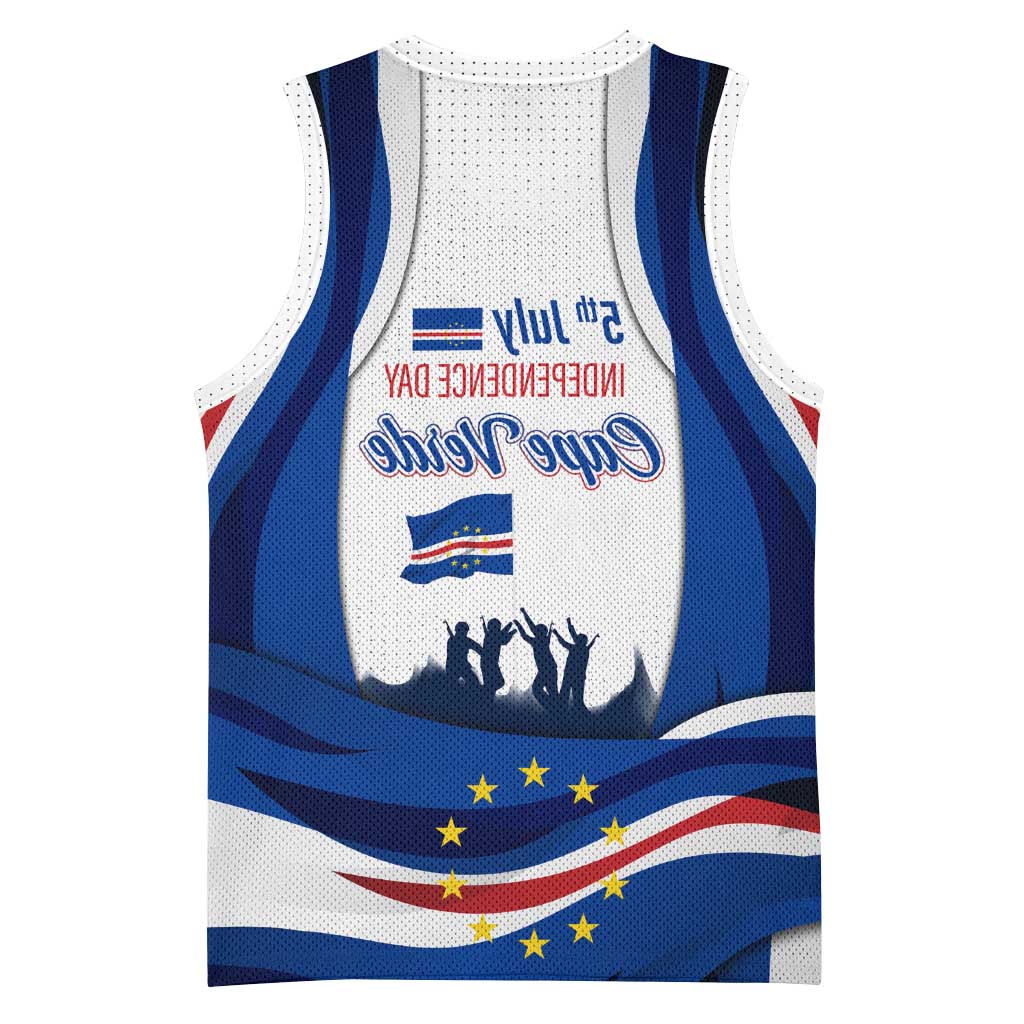 Cape Verde Basketball Jersey with Independence Day 5th July Flag Celebration Spirit - African Pride