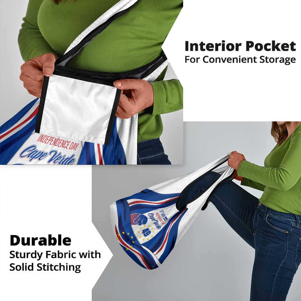 Cape Verde Grocery Bag with Independence Day 5th July Flag Celebration Spirit