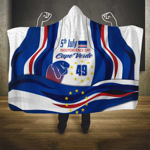 Cape Verde Hooded Blanket with Independence Day 5th July Flag Celebration Spirit