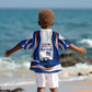 Cape Verde Kid Hawaiian Shirt with Independence Day 5th July Flag Celebration Spirit