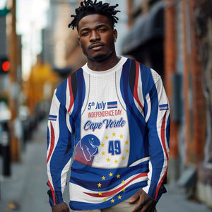 Cape Verde Long Sleeve Shirt with Independence Day 5th July Flag Celebration Spirit