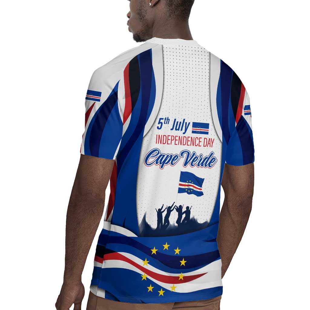 Cape Verde Rugby Jersey with Independence Day 5th July Flag Celebration Spirit