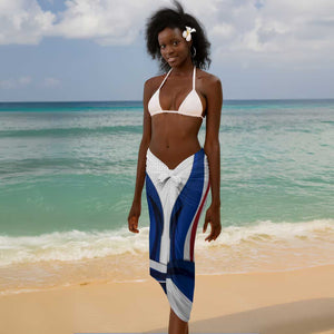 Cape Verde Sarong with Independence Day 5th July Flag Celebration Spirit