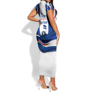 Cape Verde Short Sleeve Bodycon Dress with Independence Day 5th July Flag Celebration Spirit