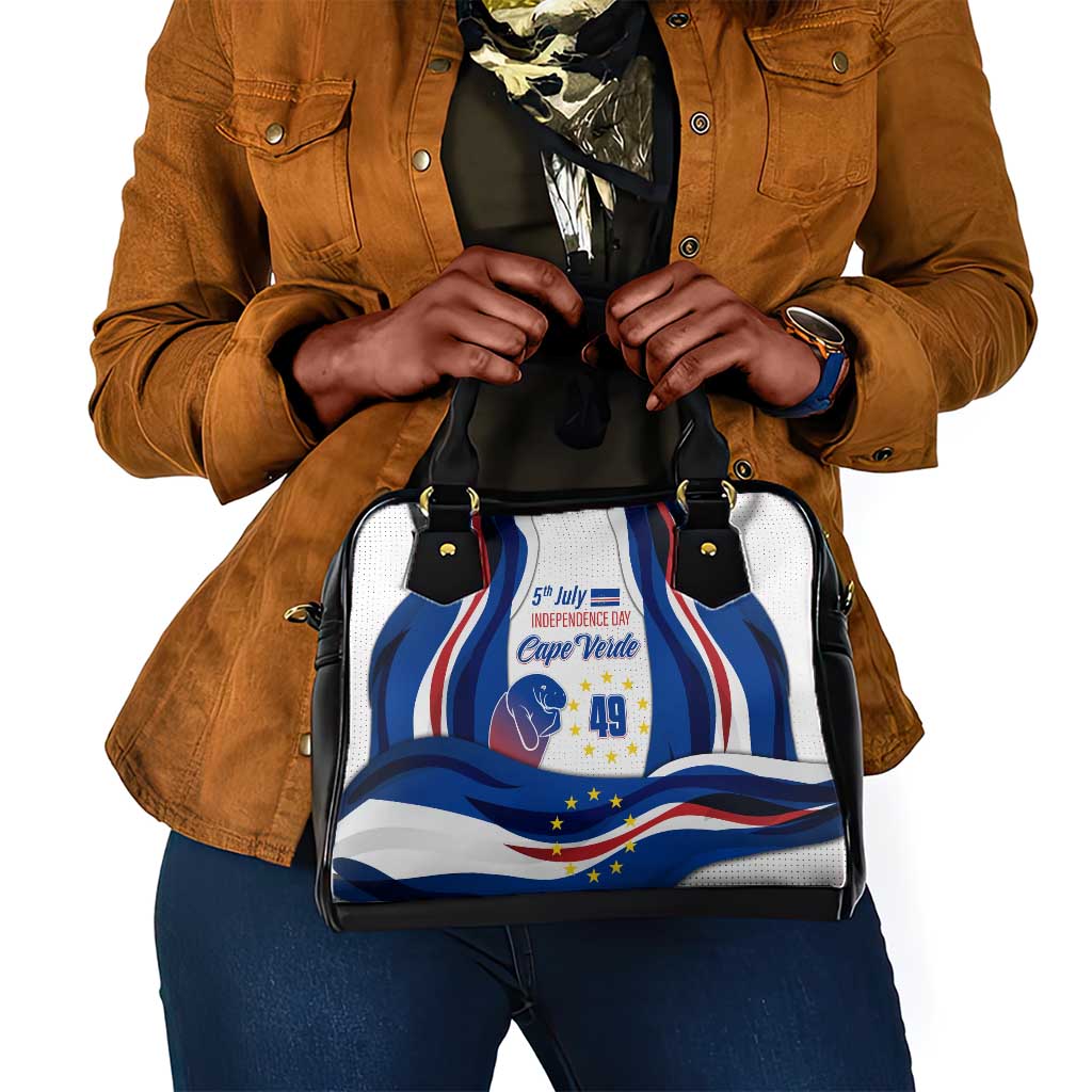 Cape Verde Shoulder Handbag with Independence Day 5th July Flag Celebration Spirit