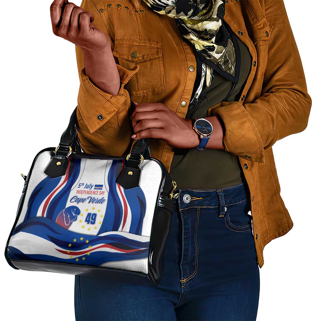 Cape Verde Shoulder Handbag with Independence Day 5th July Flag Celebration Spirit