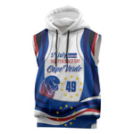 Cape Verde Sleeveless Hoodie with Independence Day 5th July Flag Celebration Spirit - African Pride