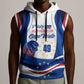 Cape Verde Sleeveless Hoodie with Independence Day 5th July Flag Celebration Spirit - African Pride