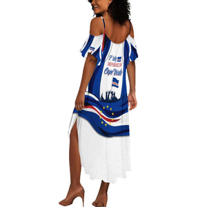 Cape Verde Summer Maxi Dress with Independence Day 5th July Flag Celebration Spirit
