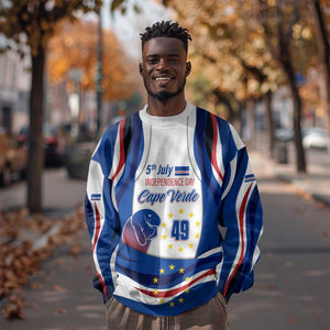 Cape Verde Sweatshirt with Independence Day 5th July Flag Celebration Spirit