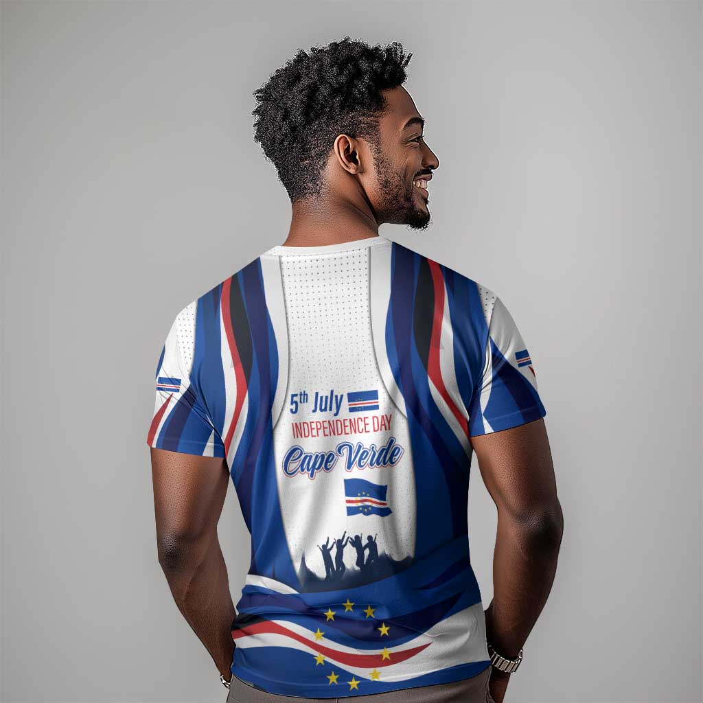 Cape Verde T shirt with Independence Day 5th July Flag Celebration Spirit