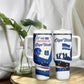 Cape Verde Tumbler With Handle with Independence Day 5th July Flag Celebration Spirit