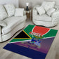 South Africa Heritage Day Area Rug Celebrating Roots Flag Map Sunset Savanna