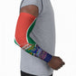 South Africa Heritage Day Arm Sleeves Celebrating Roots Flag Map Sunset Savanna