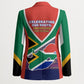 South Africa Heritage Day Blazer Celebrating Roots Flag Map Sunset Savanna