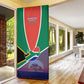 South Africa Heritage Day Door Cover Celebrating Roots Flag Map Sunset Savanna
