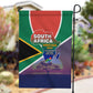 South Africa Heritage Day Garden Flag Celebrating Roots Flag Map Sunset Savanna