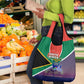 South Africa Heritage Day Grocery Bag Celebrating Roots Flag Map Sunset Savanna