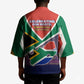 South Africa Heritage Day Kimono Celebrating Roots Flag Map Sunset Savanna