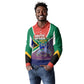 South Africa Heritage Day Long Sleeve Polo Shirt Celebrating Roots Flag Map Sunset Savanna