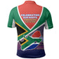 South Africa Heritage Day Polo Shirt Celebrating Roots Flag Map Sunset Savanna