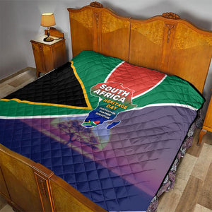 South Africa Heritage Day Quilt Celebrating Roots Flag Map Sunset Savanna