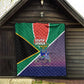 South Africa Heritage Day Quilt Celebrating Roots Flag Map Sunset Savanna