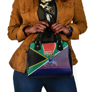 South Africa Heritage Day Shoulder Handbag Celebrating Roots Flag Map Sunset Savanna
