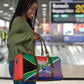 South Africa Heritage Day Travel Bag Celebrating Roots Flag Map Sunset Savanna