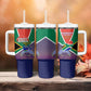 South Africa Heritage Day Tumbler With Handle Celebrating Roots Flag Map Sunset Savanna
