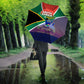South Africa Heritage Day Umbrella Celebrating Roots Flag Map Sunset Savanna