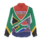 South Africa Heritage Day Women Casual Shirt Celebrating Roots Flag Map Sunset Savanna
