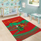 Mauritania Christmas Area Rug Santa Claus Camel Gift Boxes Starry Sky and Desert - African Pride