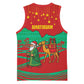 Mauritania Christmas Basketball Jersey Santa Claus Camel Gift Boxes Starry Sky and Desert - African Pride
