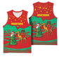 Mauritania Christmas Basketball Jersey Santa Claus Camel Gift Boxes Starry Sky and Desert - African Pride